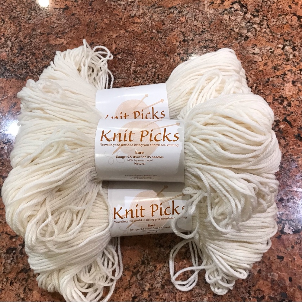 Yarn ready to dye Knit picks superwash